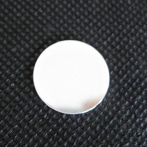 S A L E NEW Burnished/Polished - 5/8  Inch 20 Gauge Sterling Silver Round Discs for your Hand Stamping Supplies