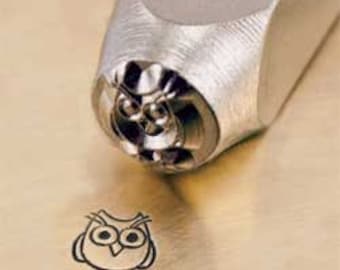 Design Stamp - Owl  6mm Metal Stamp - Low Shipping!