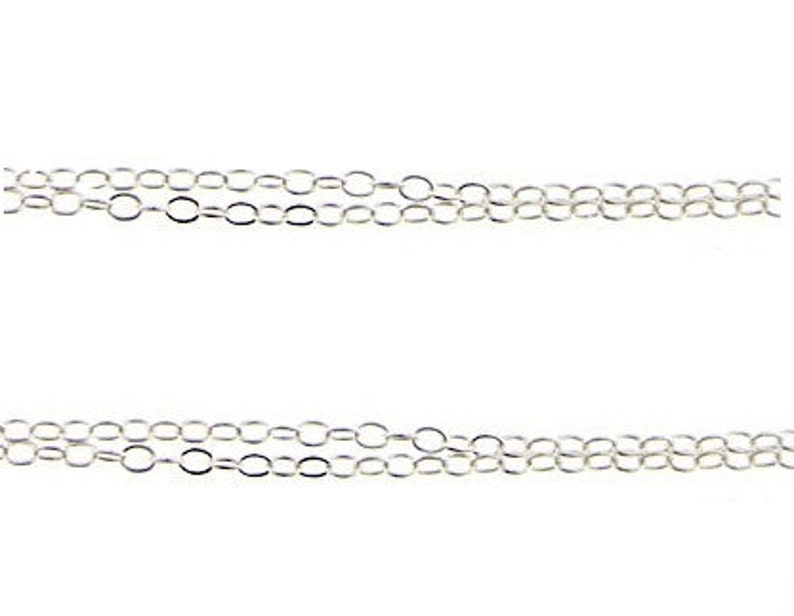 25 QTY Mega Bulk Sale as LOW as 2.50 each: 16, 18, 20, 22, or 24 Inches Finished Sterling Silver Cable Chain with Spring Clasp image 3