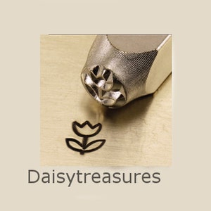 Tulip Design Stamp -Metal Stamp for Your Hand Stamping Jewelry - Low Shipping!