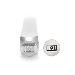 ImpressArt- Canadian Flag Design Stamp, 6mm - Low Shipping!
