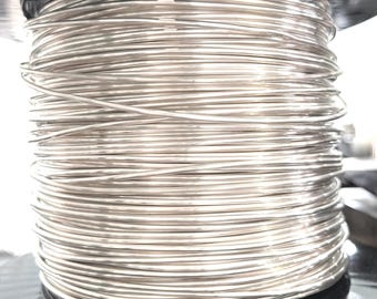 10 Gauge Sterling Silver Dead Soft ROUND Wire - starting 1 foot - Great for Cuff Making 2.51mm