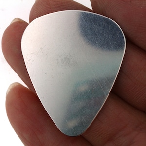 1 pc New// Sterling Silver Guitar Pick Blanks 22 Gauge - Hand Stamping Supplies by Daisytreasures