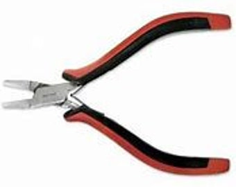 Super Fine Ergo Nylon Jaw Flat Nose Plier - Double Nylon Jaw Plier for Straightening or Holding Wire