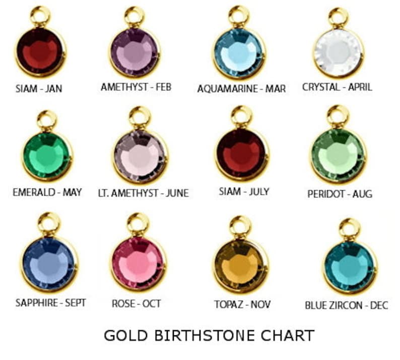 MIX of 48 of Each 576 Pcs 6mm Crystal GOLD Plated Birthstone - Etsy