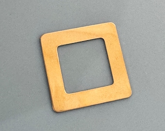 Quality Gold Filled  1 inch (5/8 inside diameter) 22 Gauge Square Blank Washer  - for Hand Stamping Jewelry