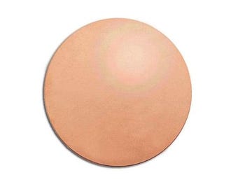 1 inch COPPER PREMIUM Deburred 18 Gauge THICK Blank Discs - 10 pcs Select More Qty for Bulk Discount from DropDown Menu! as low as 1.25ea