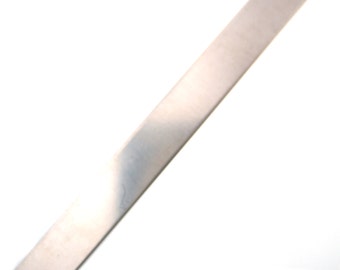 Tie Bar Blanks 18 Gauge 1/4 x 4 inch  Bracelet Blank - Sterling Silver