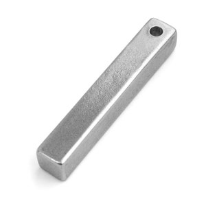 New! Pewter 1.5  Inch x 6mm  Solid Rectangle Bar - For Your Hand Stamping Jewelry
