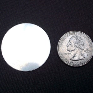 Disques ronds de 1 1/8 po. en argent sterling de calibre 22 - Fournitures pour estampage à la main - Prix de gros disponible