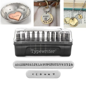 6MM Typewriter Font Combination Alphabet Letter Stamp Set Metal Stamp Set  Jewelry and Metal Stamping Tool SGE-16UL 