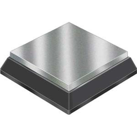 2.5 X 2.5 Inch Steel Bench Block With Rubber Cushion Solid Steel for  Handstamping or Riveting 