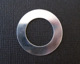 Bulk Pricing Available Now - Sterling Silver 1 inch Round Circle Blank Washer 22 Gauge - for Hand Stamping Jewelry as low as 6.35 ea!