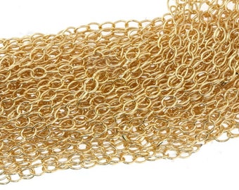 3mm THICK 14K Gold Filled Cable Chain - Per 1 Ft  (or select longer length for less price) as low as 7.65 per ft!
