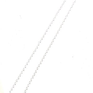 NEW 1.3 mm Rolo Chain Sterling Silver Per foot select 5ft or more for low price image 2