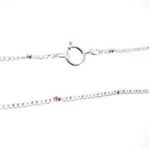 24 Inches -High Quality Satellite / Saturn Chain 2 mm Curb Sterling Silver Chain