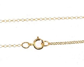 18 Inches  14K GOLDFILLED Rolo Chain 1.3 mm   - 14K Gold Filled Rolo Finished Ready to Wear Chain