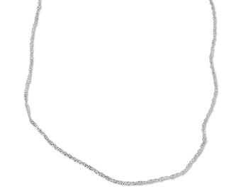 High Quality  Singapore Twisted Sterling Silver Chain 20 Inches with Spring Clasp -Whole Sale Pricing - Qty Discount starting at 10 pcs
