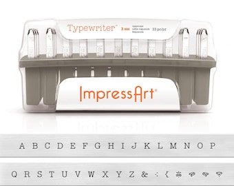 Impressart Typewriter Letter Stamp Uppercase 'R' 10mm 