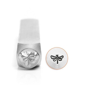 ImpressArt- Dragon Fly  Design Stamp, 6mm -Metal Stamp for Your Hand Stamping Jewelry - Low Shipping!