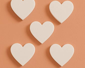 EPS Foam Hearts - 2D White Styrofoam Shapes for Crafts, DIY, Weddings, and Decor.
