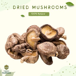 Premium Dried Mushrooms – All-Natural, Non-GMO, Gourmet Cooking Ingredient (4-5 cm)