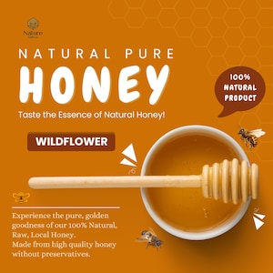 100% Pure Raw Wildflower Honey - Natural California Honey | Premium Local Honey