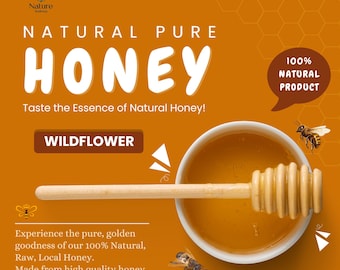 100% Pure Raw Wildflower Honey - Natural California Honey | Premium Local Honey
