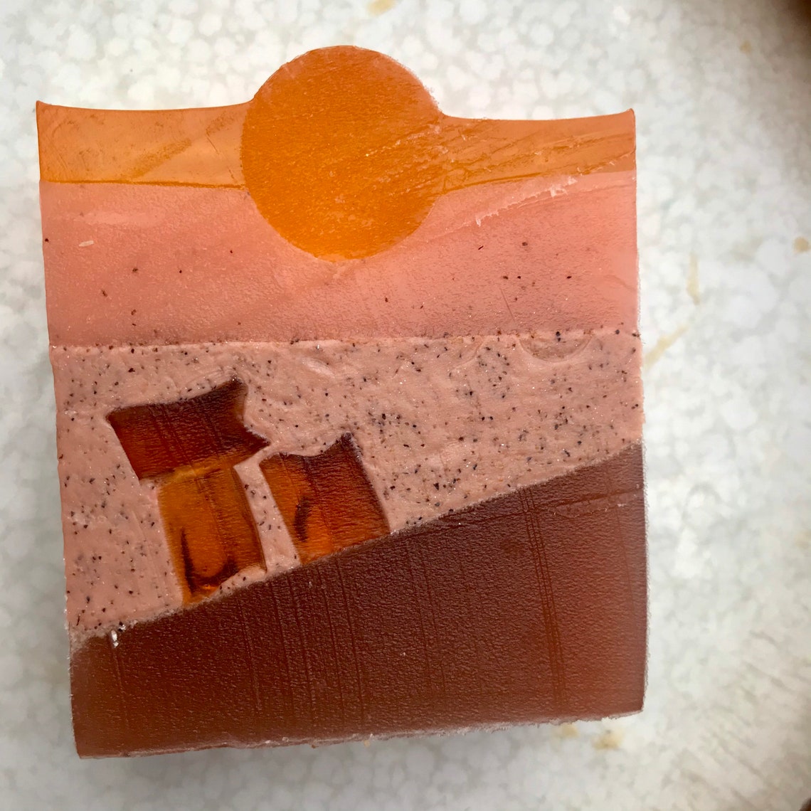 Orange essential oil mechanics soap with Pumice and ground Etsy