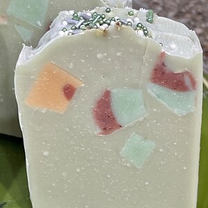 Soap: An invigorating combination in this soap, including rosemary, peppermint and tea tree essential oils, with French green clay