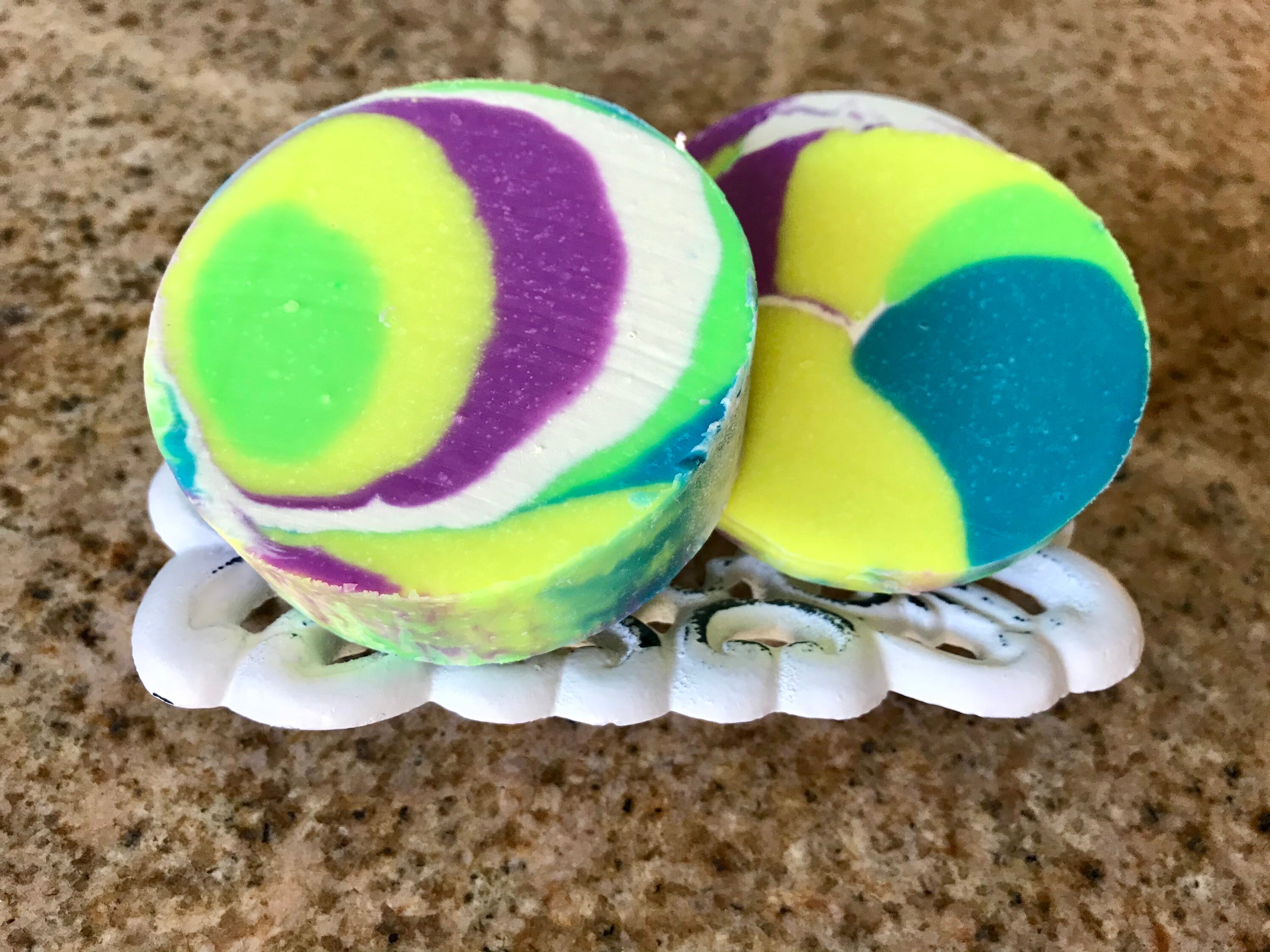 Soap Circular Soaps in Lollipop Swirl Design Etsy UK