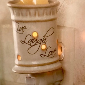 Wax melts & warmer combo. Plug in  LIVELAUGHLOVE night-light warmer plus 2 wax melt packs... your choice of fragrance at a special  price!
