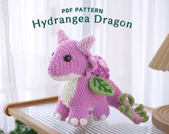 エメラルドフロストドラゴンのかぎ針編みパターン、あみぐるみのかぎ針