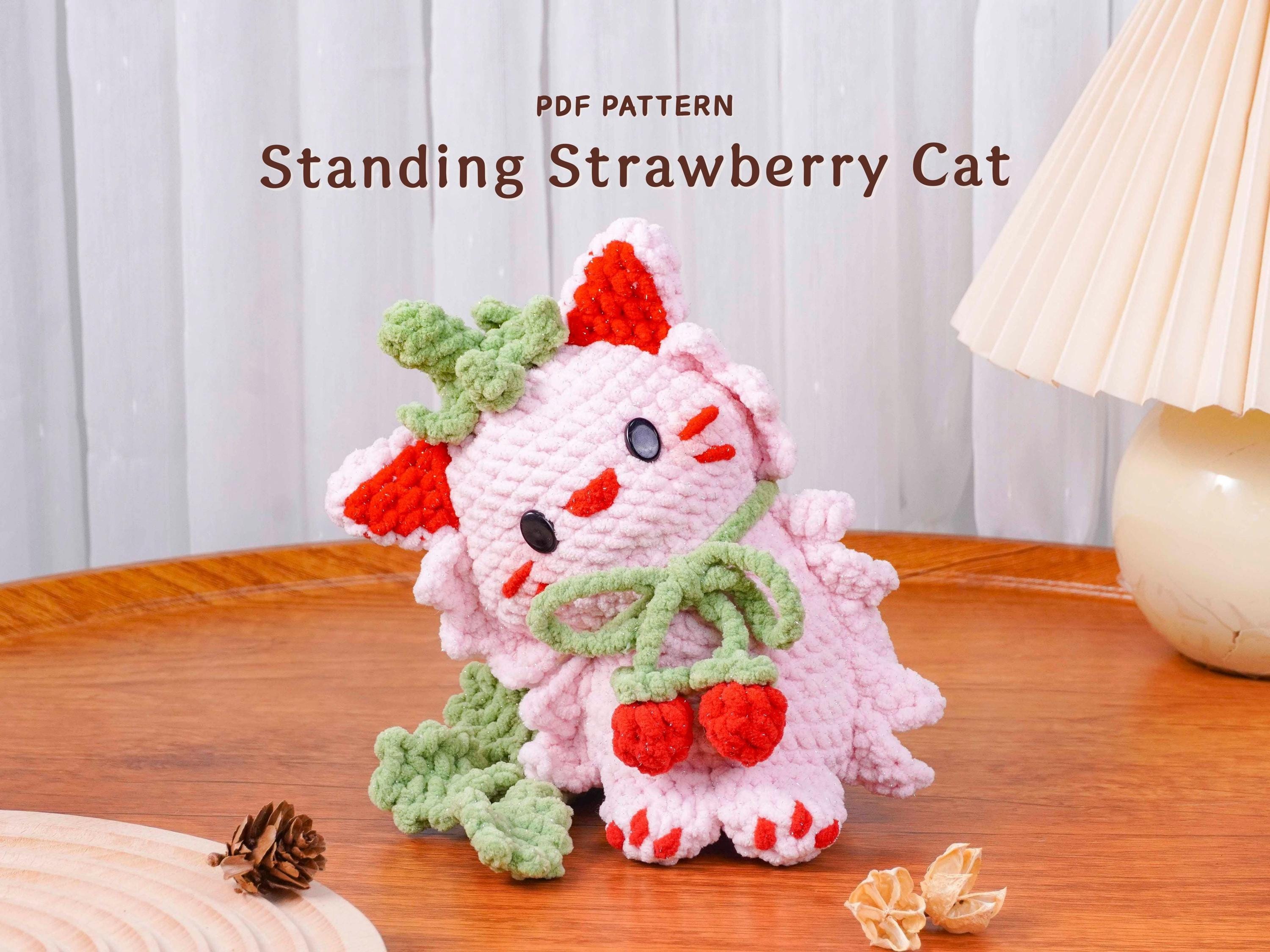 H-10 Amigurumi Ne-gi ストロベリーぬいぐるみ Strawberry elephant crochet - Etsy 日本