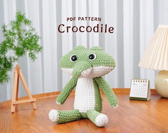 Crocodile Crochet Pattern, Amigurumi Crochet Pattern, Adorable Crocodile Crochet Pattern, Stuffed Animal Crochet Pattern,PDF Crochet Pattern