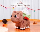 Choco Cream Buddy Crochet Pattern, Christmas Amigurumi PDF Tutorial, Holiday Plush DIY Crochet, Cute Christmas Crochet Pattern Decor