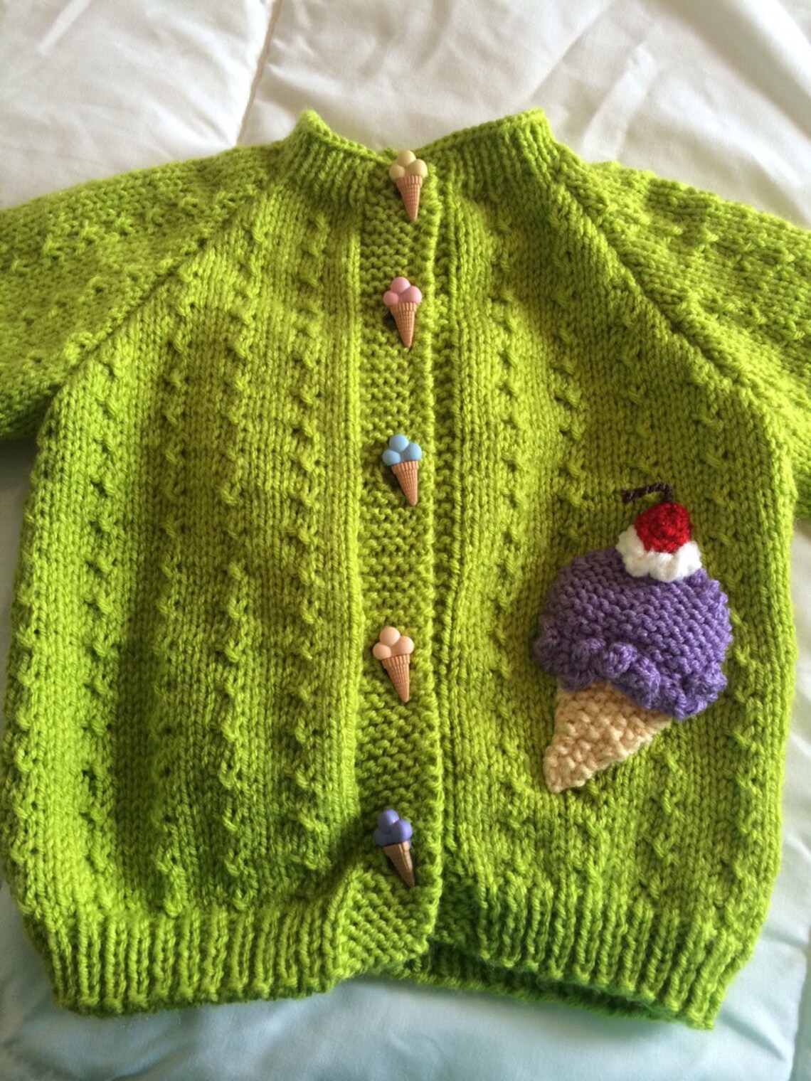 Yummy Ice Cream Cone Sweater Etsy