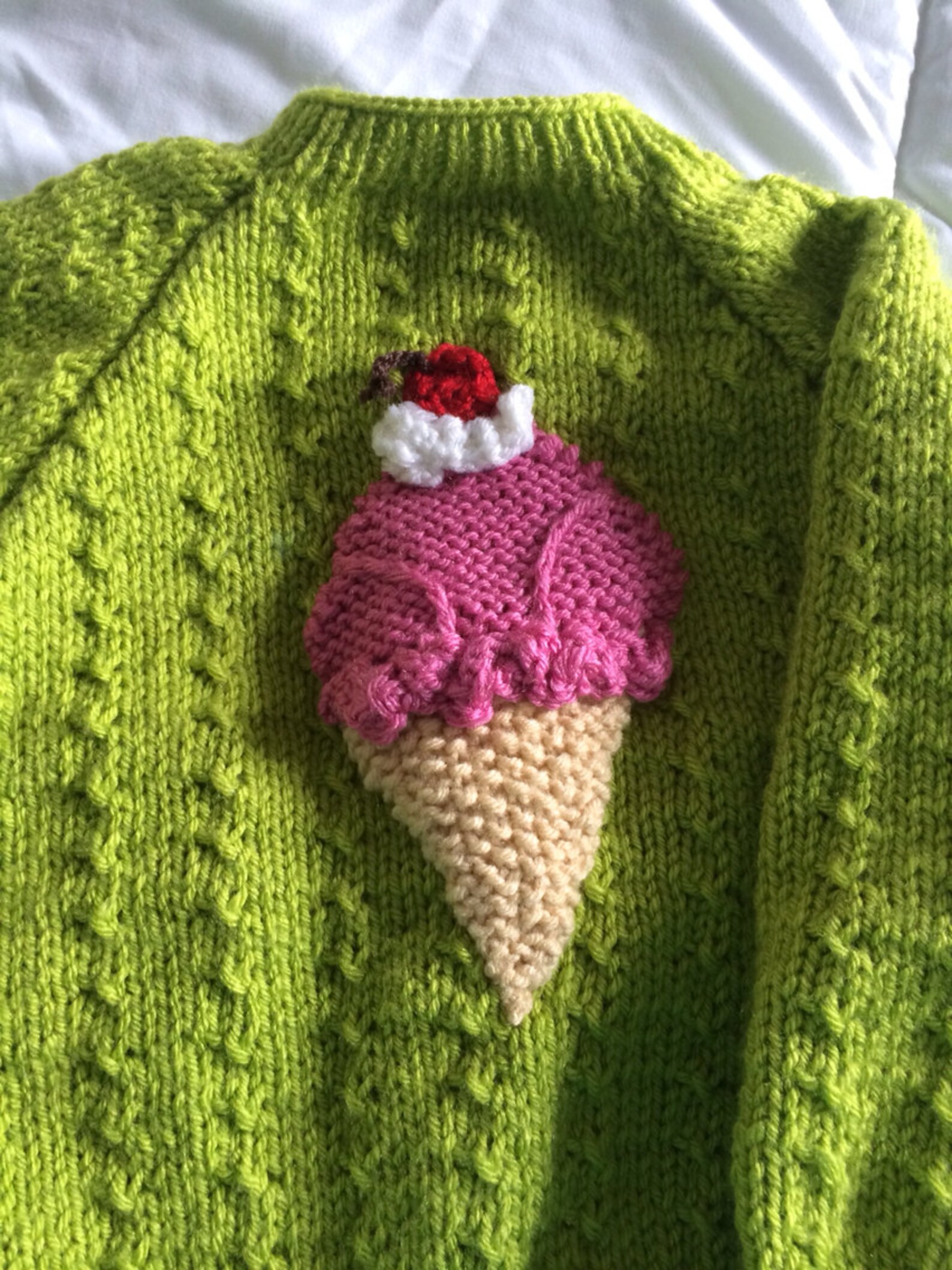 Yummy Ice Cream Cone Sweater Etsy