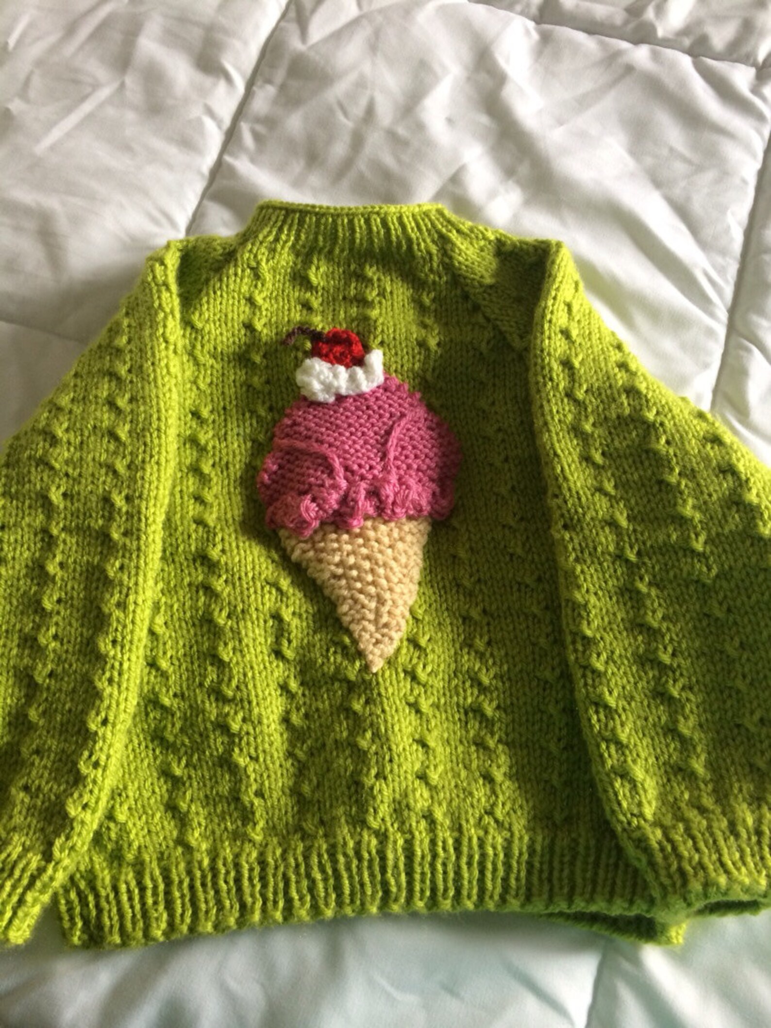 Yummy Ice Cream Cone Sweater Etsy