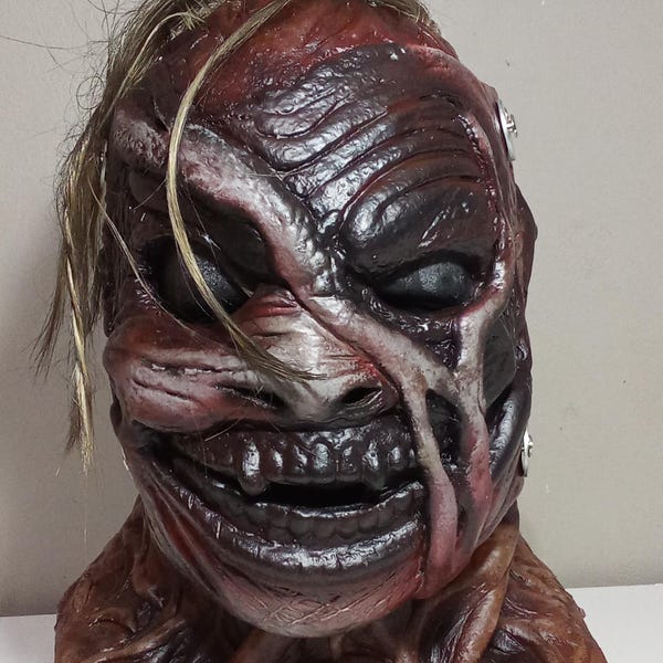 burnt monster wrestling mask