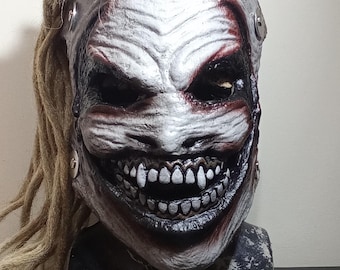 The Fiend Wrestling Mask with Dreads – Accurate Horror Prop Replica Latex Mask