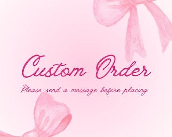 Custom Embroidery Item *Please send a message before placing order*