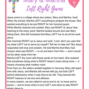Women of the Bible Left Right Game Bundle | 8 Bible Story Printables ...