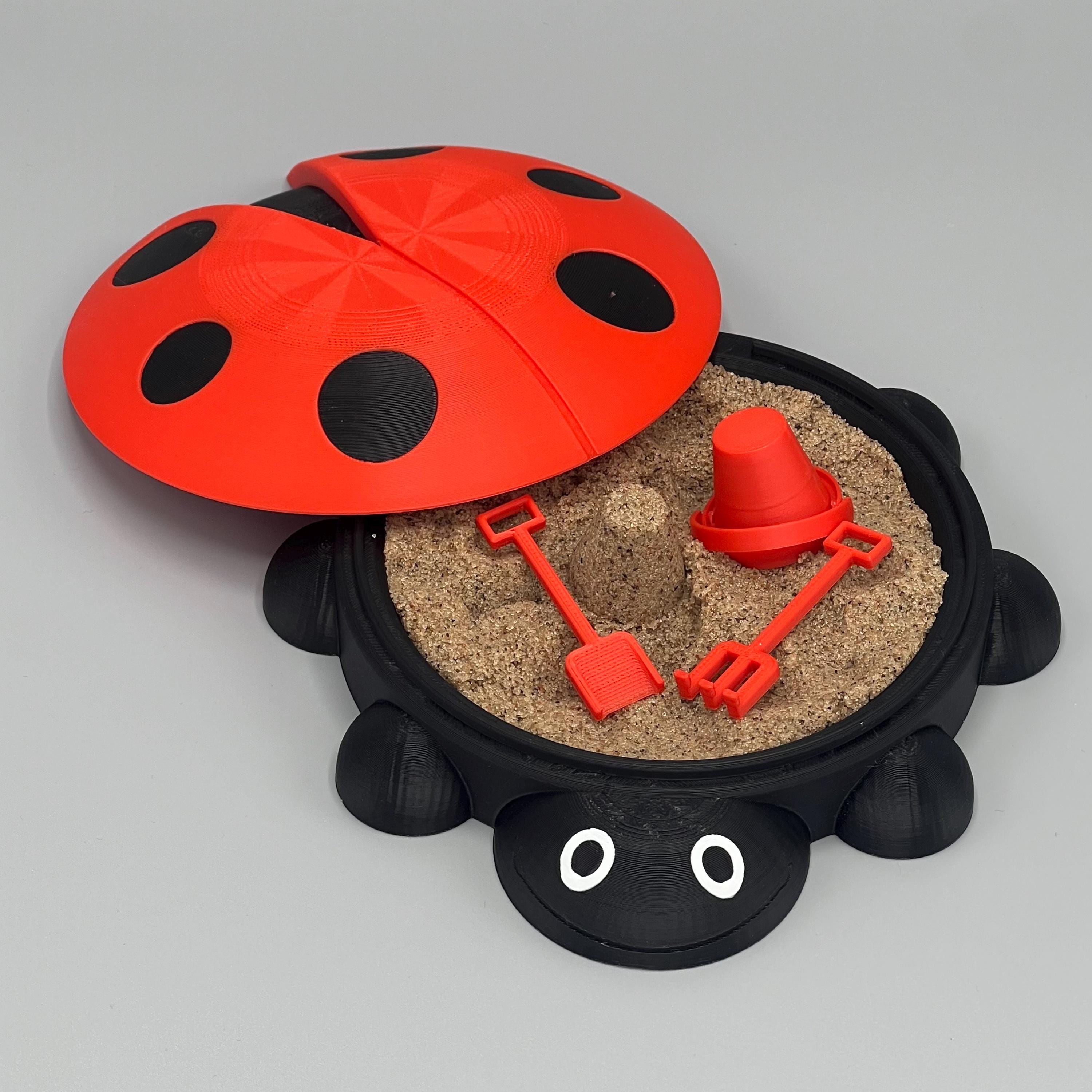 Mini Ladybug Sandbox: Sensory Zen Garden With Tools - Etsy