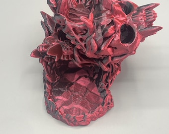 Gothic Dice Tower, Nightmare Skull D&D Dice Tower, 3D Printed Halloween Tabletop RPG, Dark Fantasy Gamer Gift