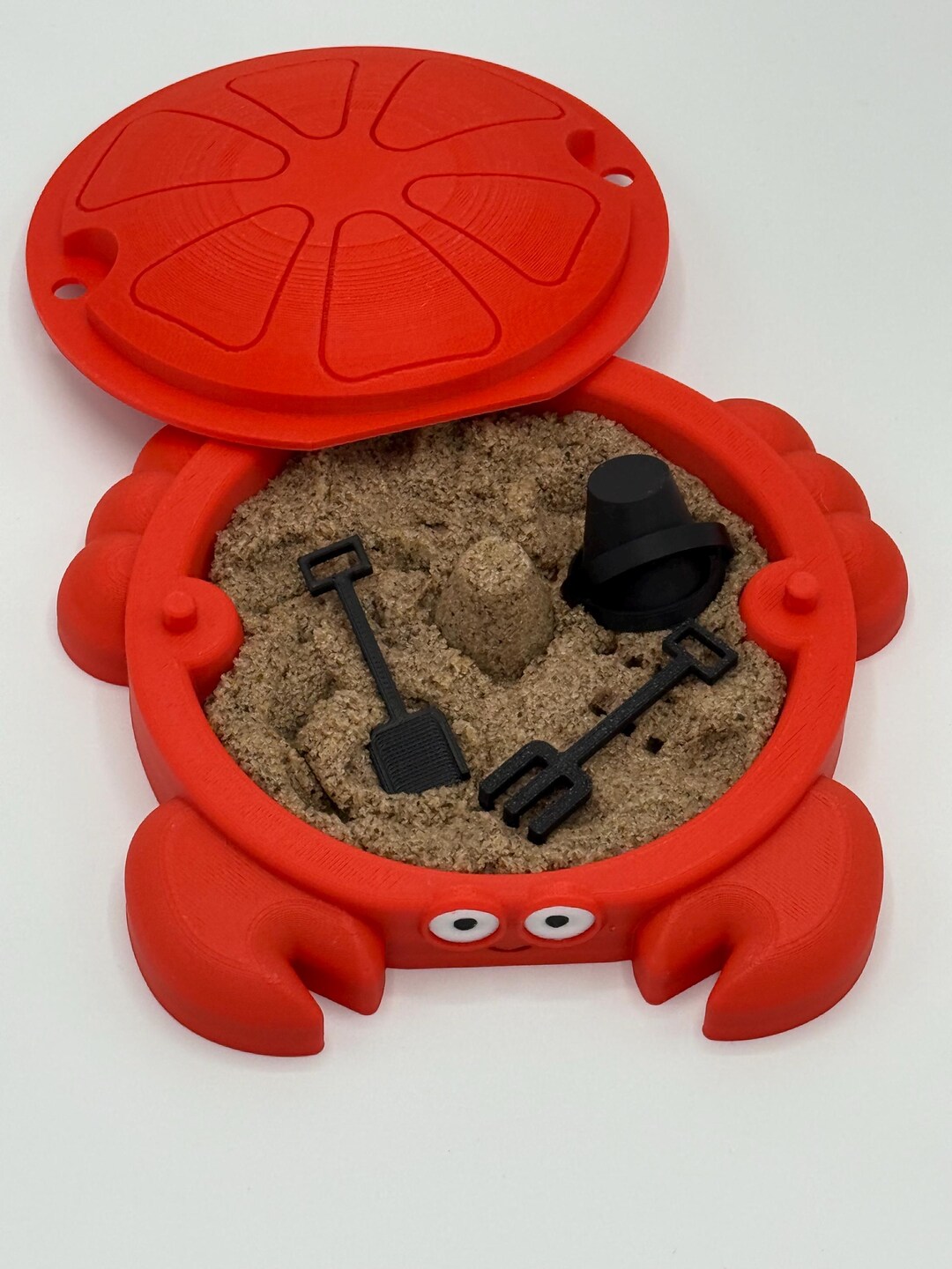 Sand Box Mini Shell Mini Crab Sandbox: Sensory Zen Garden With Sand & Tools - Etsy