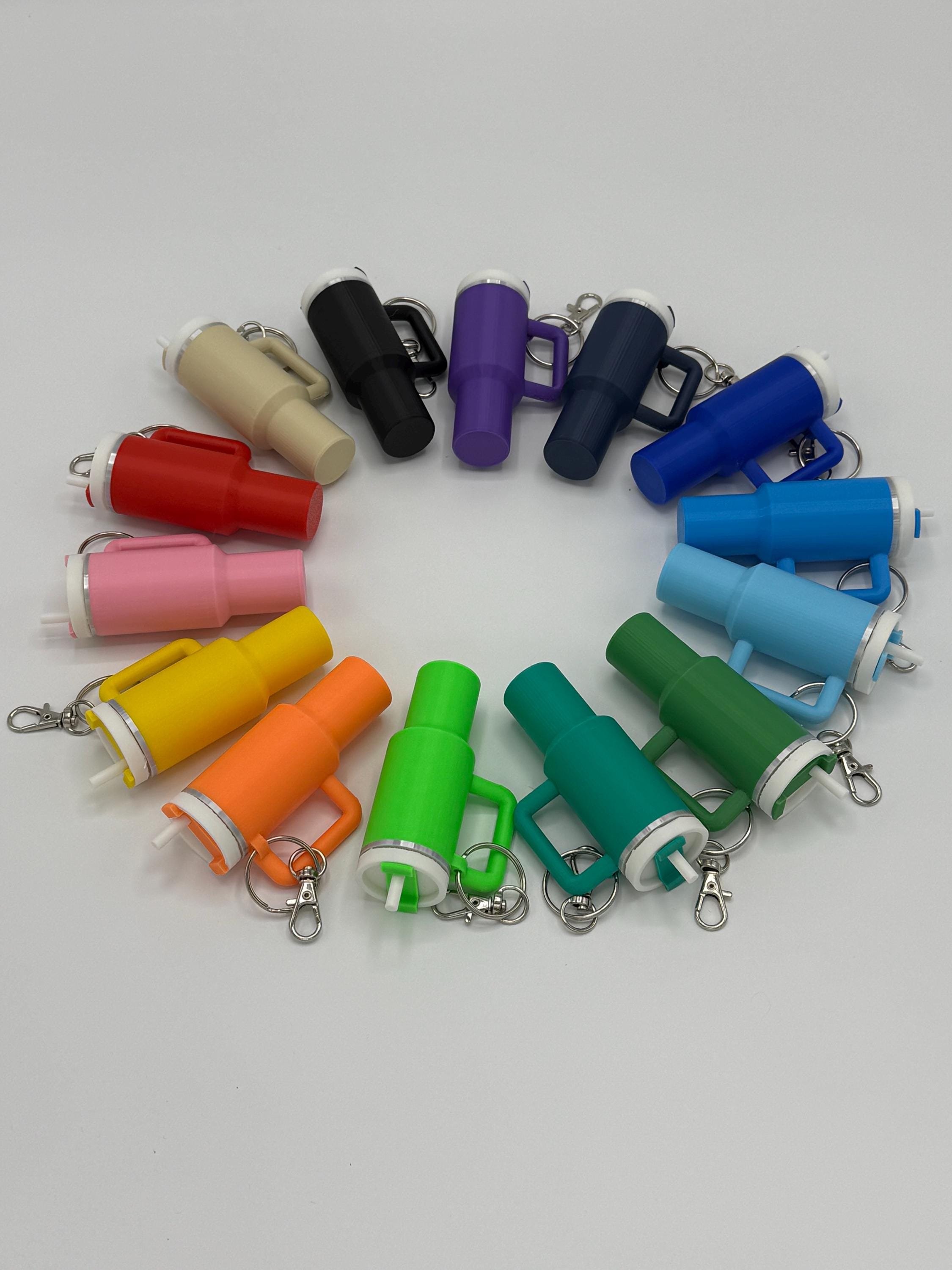 3D Printed Mini Stanley Tumbler Keychain: Chapstick Pill Holder