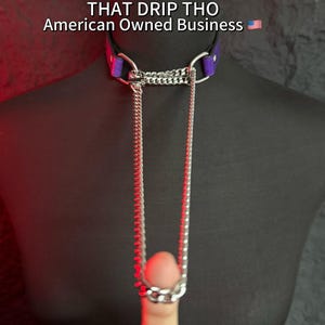 Luxe Necklace Enigma Chain choker, Handmade Collar with Chain Leash unisex, day collar, Statement Stylish Gothic Leather Choker