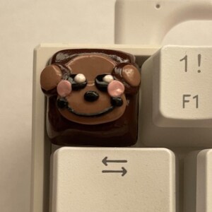 Cute Monkey Keycap | Artisan Keycap | Polymer Clay | Handmade