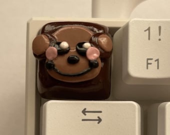 Cute Monkey Keycap | Artisan Keycap | Polymer Clay | Handmade